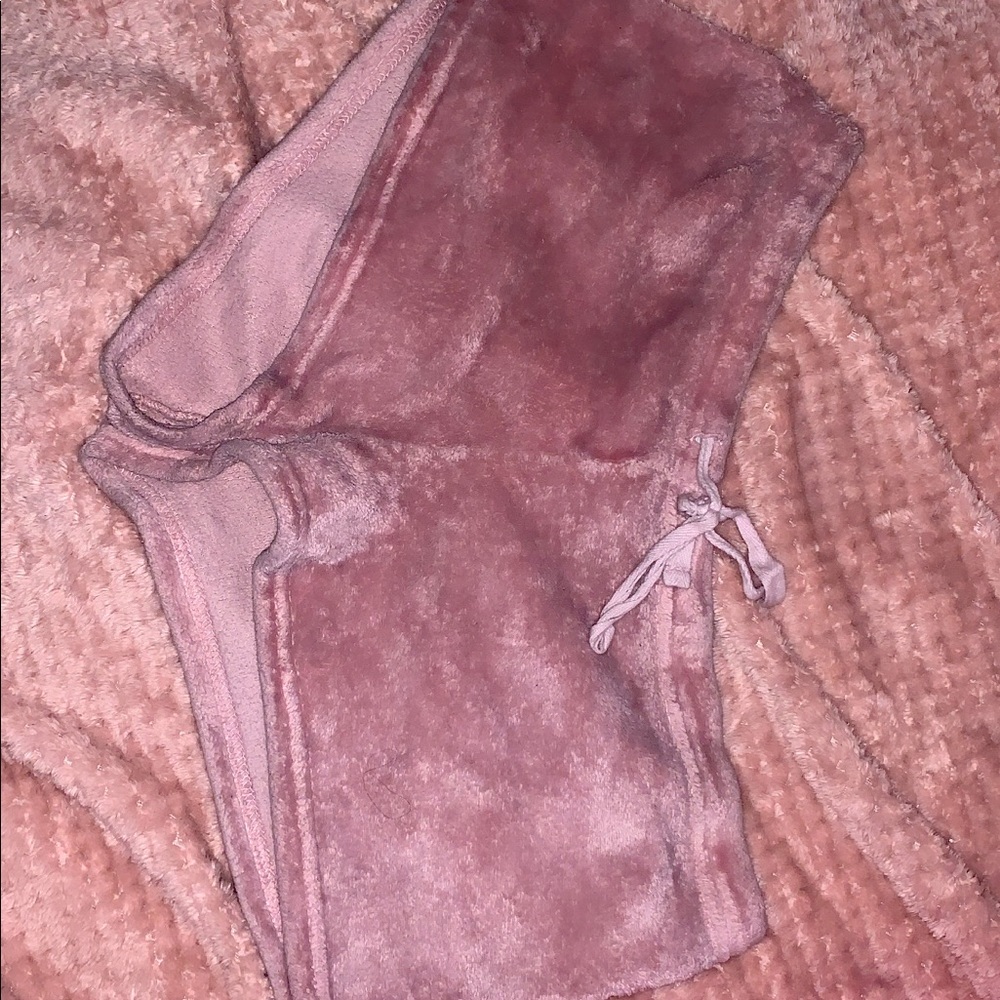 Pink Velvet shorts